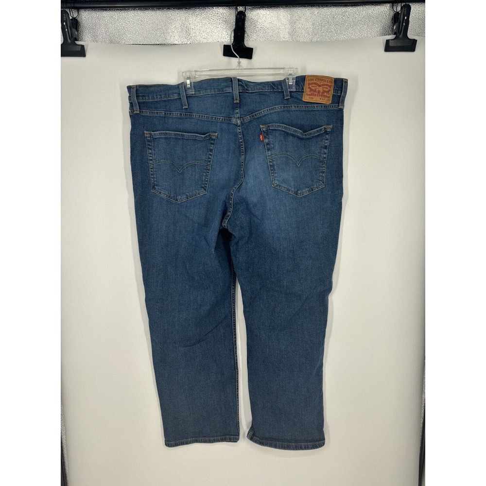 Levi's 559 Relaxed Straight Denim Blue Jeans 44x29 Pants Medium Wash 5‎ Pockets - Picture 2 of 3